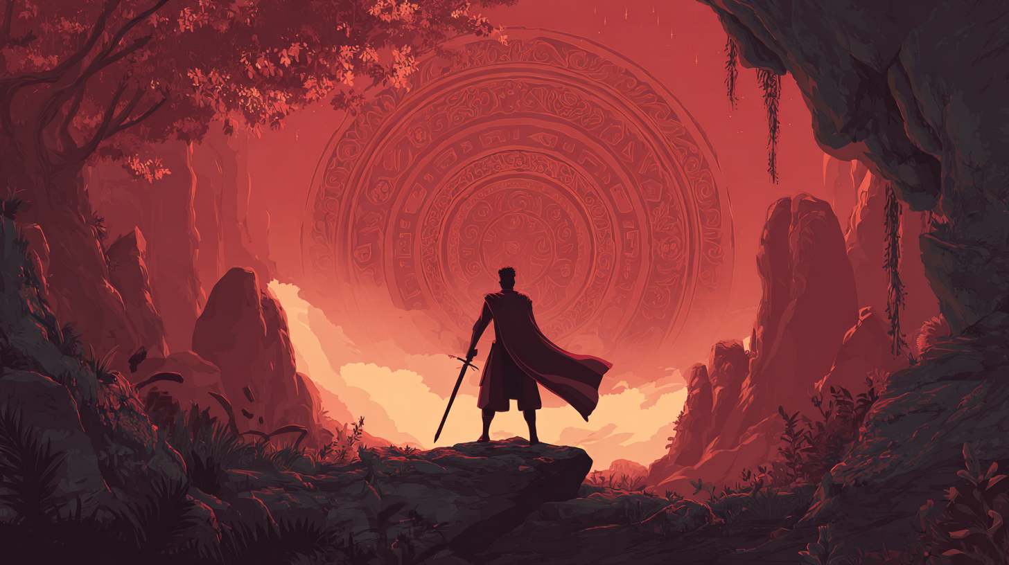 Plot Structure - Complex interconnected nodes representing narrative flow